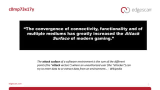 Online Gaming Cyber security and Threat Model