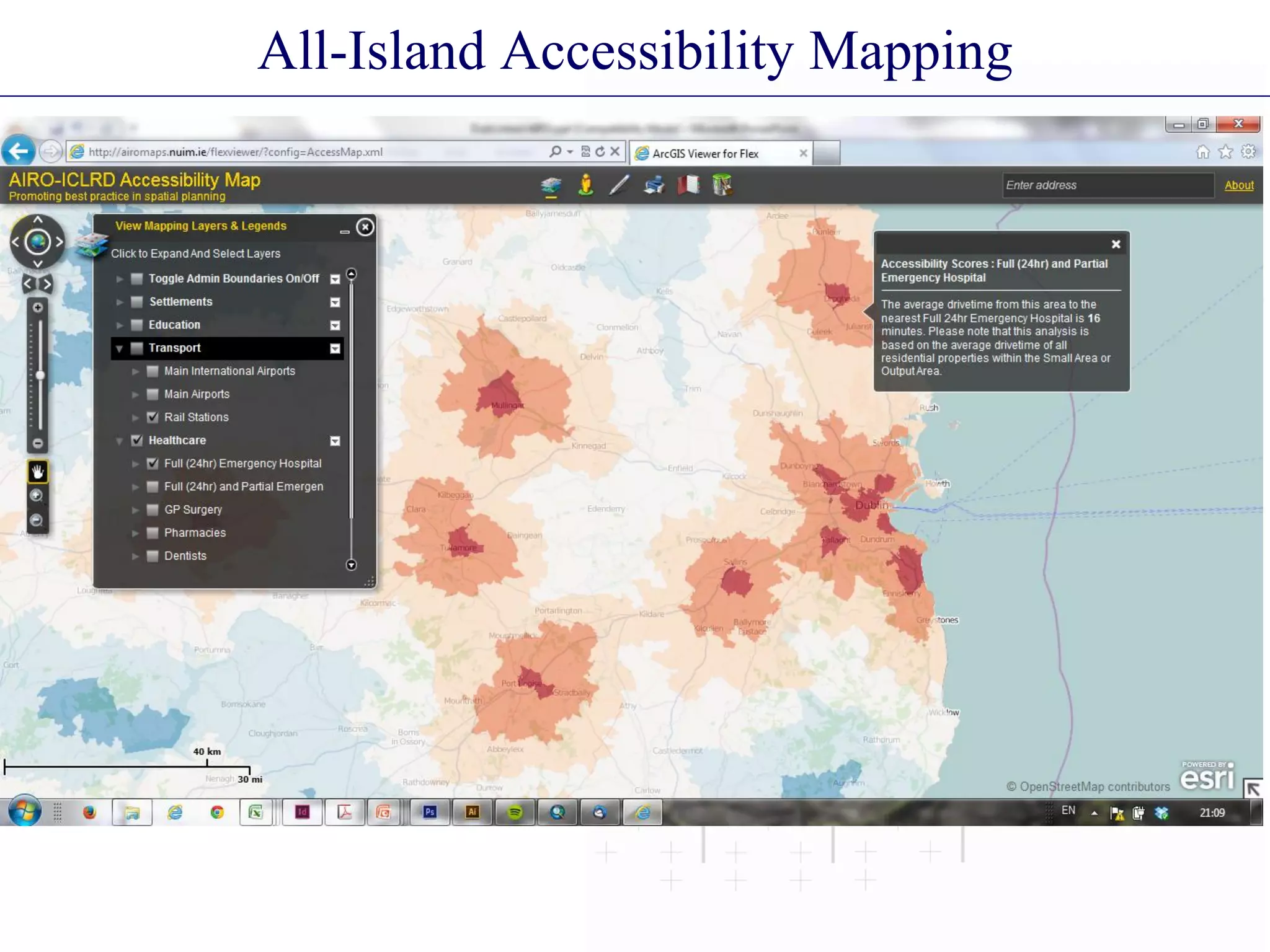 All-Island Accessibility Mapping
 