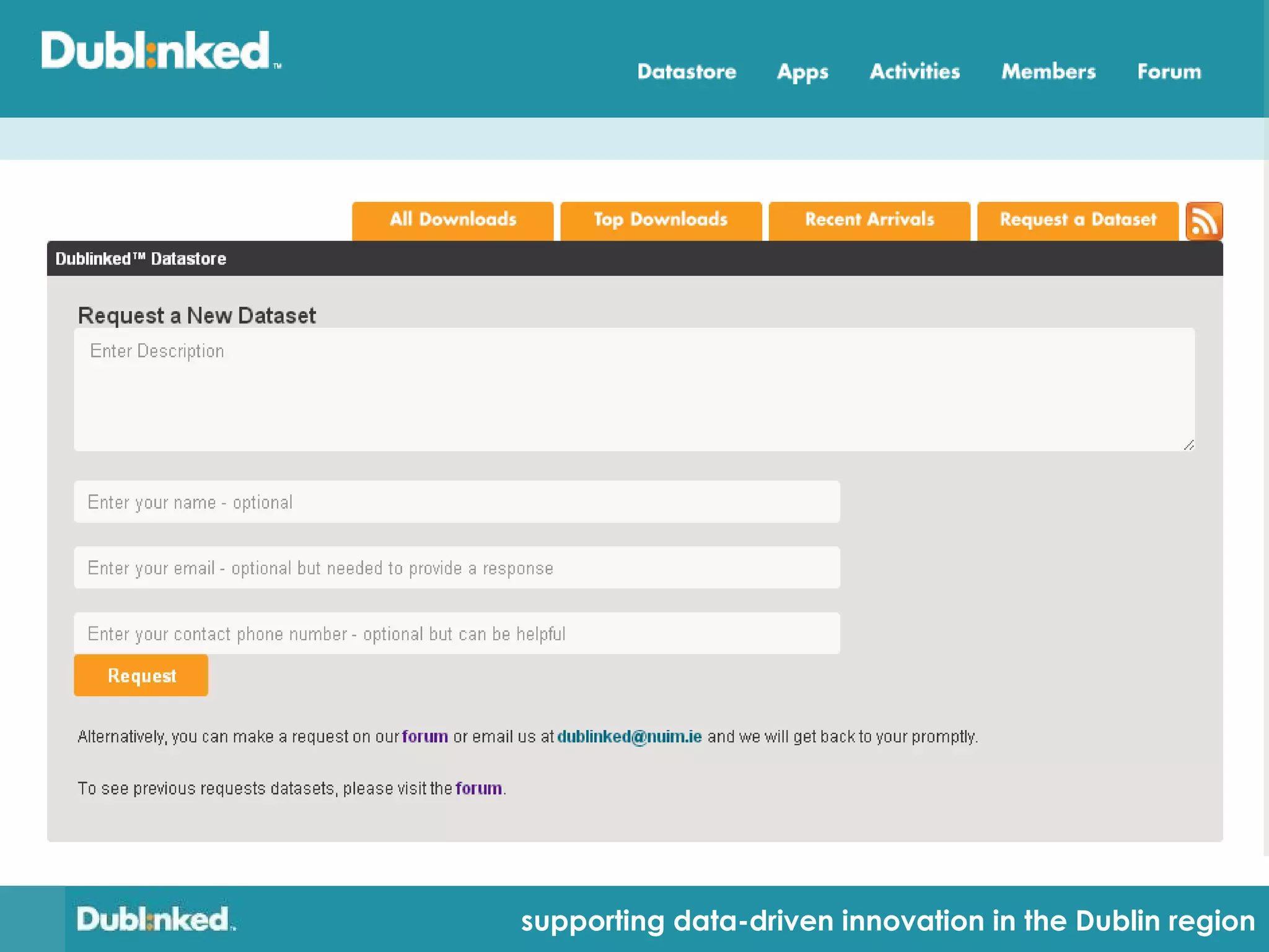 supporting data-driven innovation in the Dublin region
 