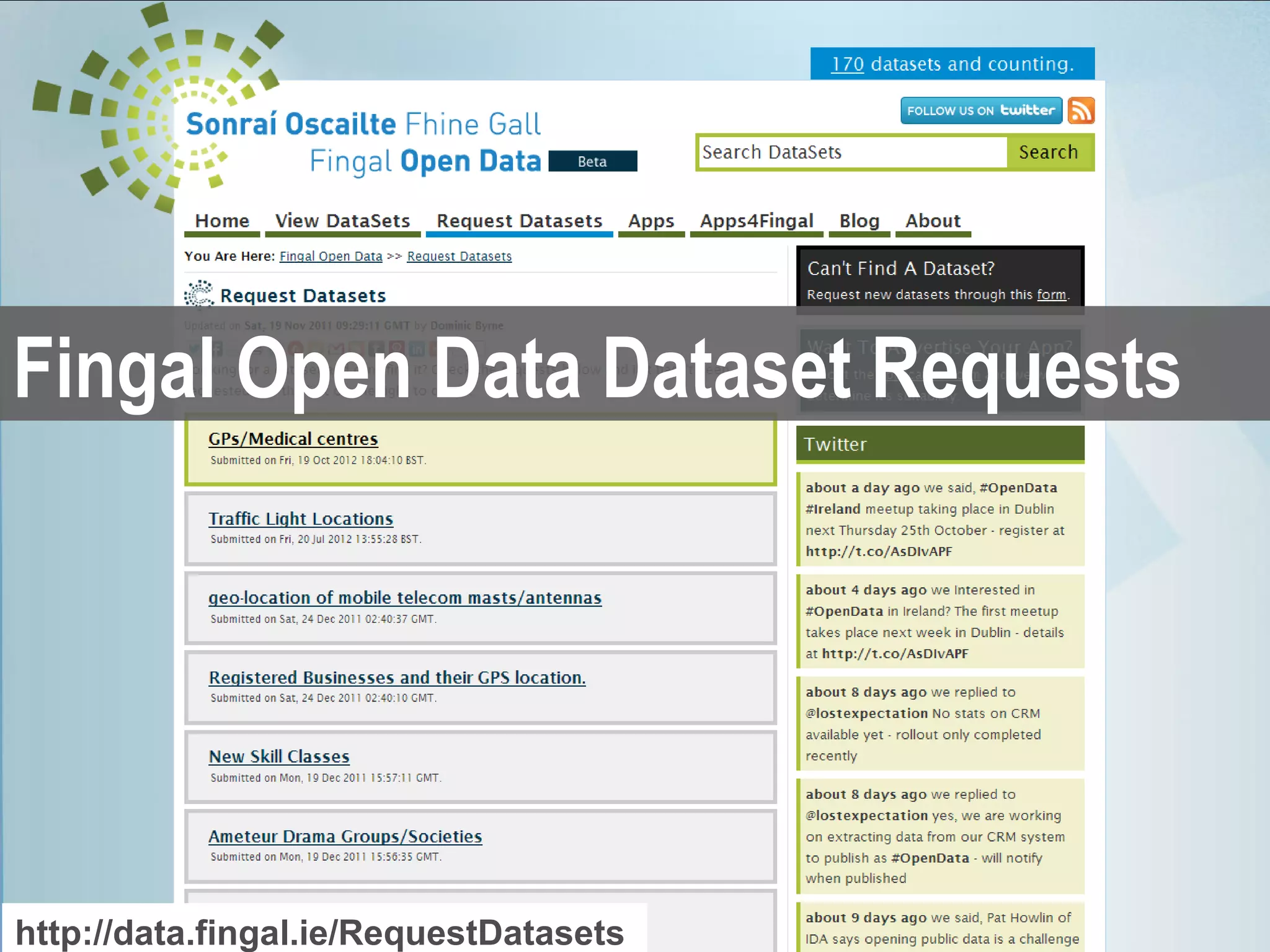 Fingal Open Data Dataset Requests




http://data.fingal.ie/RequestDatasets data-driven innovation in the Dublin region
                               supporting
 