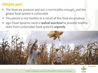 Transforming Agri-food Systems to Achieve Healthy Diets for All