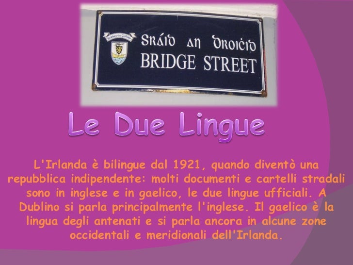 Vi Si Parla Un Tipo Di Gaelico