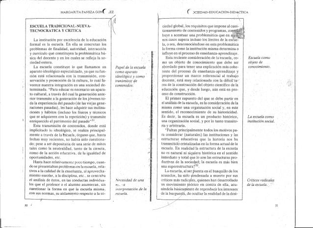 Fundamentacion de la Didactica Margarita Pansza