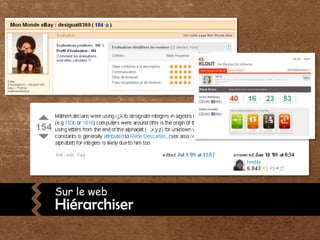 Sur le webHiérarchiser