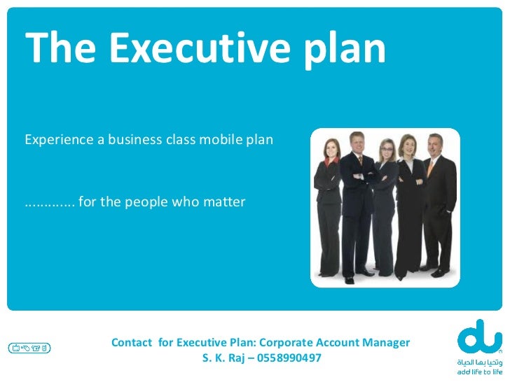 du business executive plan presentation