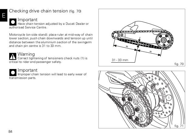 Ducati Evo Chain Adjustment Ducati Evo Chain Adjustment