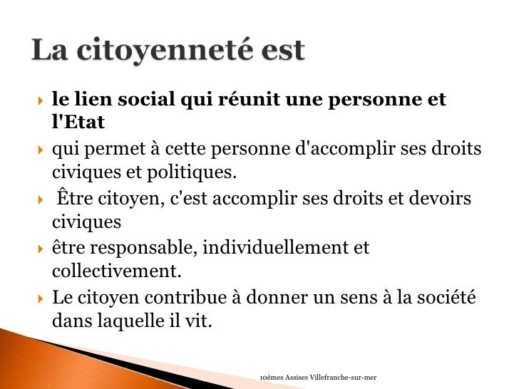 éDucation à la citoyenneté