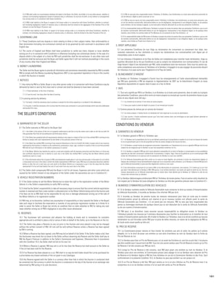 4.2.4 RM shall under no circumstances whatever be liable to the Buyer, the Seller, any bidder or to any other person, whether in               4.2.3 RM ne sera pas tenu responsable envers l’Acheteur, le Vendeur, tout enchérisseur ou toute autre personne concernée en
     contract, tort (including negligence), breach of statutory duty, or otherwise, for any loss of profit, or any indirect or consequential        cas de blessure, dégât ou perte causé par un Lot ;
     loss arising under or in connection with these Conditions;
                                                                                                                                                    4.2.4 RM ne sera en aucun cas tenu responsable envers l’Acheteur, le Vendeur, tout enchérisseur ou toute autre personne, que
     4.2.5 RM’s total liability to the Buyer in respect of all losses under or in connection with these Conditions, whether in contract,            ce soit de manière contractuelle, délictuelle (même en cas de négligence), manquement à une obligation légale, ou de quelque
     tort (including negligence), breach of statutory duty, or otherwise shall be limited to the aggregate of the Hammer Price of the               autre manière, de tout manque à gagner, ou de toute perte indirecte découlant de ou liée aux présentes Conditions ;
     relevant Lot and the Buyer’s Premium; and
                                                                                                                                                    4.2.5 La responsabilité totale de RM envers l’Acheteur à propos de toutes les pertes liées aux présentes Conditions, que ce soit
     4.2.6 RM’s total liability to the Seller in respect of all losses arising under or in connection with these Conditions, whether in             de manière contractuelle, délictuelle (même en cas de négligence), manquement à une obligation légale, ou de quelque autre
     contract, tort (including negligence), breach of statutory duty, or otherwise, shall be limited to the Sale Proceeds of the Lot.               manière, sera limitée à la somme totale du Prix Marteau du Lot concerné et des Frais Acheteur ; et

5. GOVERNING LAW                                                                                                                                    4.2.6 La responsabilité totale de RM envers le Vendeur à propos de toutes les pertes liées aux présentes Conditions, que ce soit
                                                                                                                                                    de manière contractuelle, délictuelle (même en cas de négligence), manquement à une obligation légale, ou de quelque autre
 5.1 These Conditions (and any dispute or claim relating to them or their subject matter, their enforceability or                                   manière, sera limitée au Produit de la Vente du Lot.
 their termination (including non-contractual claims)) are to be governed by and construed in accordance with
                                                                                                                                               5. DROIT APPLICABLE
 English law.
                                                                                                                                                5.1 Les présentes Conditions (et tout litige ou réclamation les concernant ou concernant leur objet, leur
 5.2 The courts of England and Wales shall have jurisdiction to settle any claim, dispute or issue whether
                                                                                                                                                caractère exécutoire ou leur résiliation (y compris les réclamations non contractuelles) sont régies par et
 arising out of or in connection with Conditions or otherwise (including non-contractual claims). In the case of a
                                                                                                                                                interprétées selon le droit anglais.
 dispute which is the subject of a claim by RM such jurisdiction shall be non-exclusive. In any other case such
 jurisdiction shall be exclusive and the Buyer and Seller agree that it will not institute proceedings in the courts                            5.2 Les tribunaux d’Angleterre et du Pays de Galles ont compétence pour trancher toute réclamation, litige ou
 of any country other than England and Wales.                                                                                                   question découlant de ou lié aux Conditions ou pas (y compris les réclamations non contractuelles). En cas de
                                                                                                                                                litige faisant l’objet d’une réclamation par RM, cette compétence sera non-exclusive. Dans tous les autres cas,
6. MONEY LAUNDERING                                                                                                                             cette compétence sera exclusive et l’Acheteur et le Vendeur s’engagent à ne pas engager de poursuites devant
 The Seller and the Buyer agree to provide all information and assistance reasonably requested by RM to enable                                  les tribunaux d’un pays autre que l’Angleterre et le Pays de Galles.
 RM to comply with the Money Laundering Regulations 2007 or any equivalent legislation in force in the country
                                                                                                                                               6. BLANCHIMENT D’ARGENT
 in which the Auction is located.
                                                                                                                                                Le Vendeur et l’Acheteur s’engagent à fournir tous les renseignements et l’aide raisonnablement demandés
7. NOTICES                                                                                                                                      par RM pour permettre à RM de respecter la règlementation de 2007 sur le blanchiment d’argent ou toute
 7.1 Any notice by RM to a Seller, Buyer or any other person under or in connection with these Conditions may be                                législation équivalente en vigueur dans le pays où a lieu la Vente.
 delivered by hand or sent by first class mail or airmail and shall be deemed to have been received:
                                                                                                                                               7. AVIS
     7.1.1 if hand-delivered, at the time of delivery;
                                                                                                                                                7.1 Tout avis signifié par RM à un Vendeur, à un Acheteur ou à toute autre personne, dans le cadre ou à propos
     7.1.2 if sent by mail, two days after the date of posting.                                                                                 des présentes Conditions, pourra être remis en mains propres ou envoyé par courrier de première classe ou par
 7.2 In proving service by delivery:                                                                                                            avion et sera réputé avoir été reçu :
     7.2.1 by hand, it shall be necessary only to produce a receipt for the notice signed by or on behalf of the addressee;                         7.1.1 au moment de la remise s’il est remis en mains propres ;

     7.2.2 by post, it shall be necessary only to prove that the notice was contained in a pre-paid envelope which was duly addressed               7.1.2 deux jours après la date de dépôt à la poste s’il est envoyé par la poste.
     and posted first class.
                                                                                                                                                7.2 Comme preuve de remise par un service de livraison :

THE SELLER’S CONDITIONS                                                                                                                             7.2.1 en mains propres, il faudra fournir un récépissé de l’avis signé par ou au nom du destinataire ;
                                                                                                                                                    7.2.2 par courrier, il faudra seulement prouver que l’avis était contenu dans une enveloppe en port payé dûment adressée et
                                                                                                                                                    envoyée en première classe.

8. WARRANTIES BY THE SELLER
                                                                                                                                               CONDITIONS DU VENDEUR
 8.1 The Seller warrants to RM and to the Buyer that:
     8.1.1 the Seller is the owner of the Lot or is properly authorised to sell the Lot by the owner and is able to sell the Lot with full     8. GARANTIES DU VENDEUR
     title guarantee free from all encumbrances and third party claims;
                                                                                                                                                8.1 Le Vendeur garantit à RM et à l’Acheteur que :
     8.1.2 the Seller has complied with all requirements relating to any export or import of the Lot or has notified RM in writing of any
     failure to comply with such requirements by the Seller or any previous owner of the Lot;                                                       8.1.1 le Vendeur est le propriétaire du Lot ou est dûment autorisé par le propriétaire à vendre le Lot et est en mesure de vendre
                                                                                                                                                    le Lot en garantissant que le titre de propriété est libre de toutes charges et de recours de tiers ;
     8.1.3 the Seller has notified RM in writing of any material alterations to the Lot of which the Seller is aware and of any concerns
     expressed by third parties in relation to the authenticity, provenance, origin, age, condition or quality of the Lot and has provided          8.1.2 le Vendeur a rempli toutes les exigences concernant l’exportation ou l’importation du Lot ou a signalé à RM par écrit le non
     RM with all such information in the Seller’s possession or control;                                                                            respect de ces exigences par le Vendeur ou par tout propriétaire antérieur du Lot ;
     8.1.4 the Motor Vehicle may lawfully be used on a road and complies with all statutory provisions and that there is in force any               8.1.3 le Vendeur a signalé à RM par écrit toute altération essentielle du Lot dont le Vendeur a connaissance et tous problèmes
     test certificate required by law in relation to such use or the Seller has notified RM in writing that the Motor Vehicle cannot                exprimés par des tiers concernant l’authenticité, la provenance, l’origine, l’âge, l’état ou la qualité du Lot et a communiqué à RM
     lawfully be used on a road;                                                                                                                    toutes les informations à ce sujet qui sont en possession du Vendeur ou sous son contrôle ;
     8.1.5 the information about the Lot given to RM, and statements made about it, are true and accurate. In the event of a Lot which              8.1.4 le Véhicule Automobile peut être utilisé sur la route en toute légalité, est conforme à toutes les dispositions légales et
     is discovered not to be in the state in which the Seller represented to RM that it was, RM may at its absolute discretion whether              dispose des certificats d’essai éventuellement exigés par la loi concernant cette utilisation, ou le Vendeur a informé RM par écrit
     before or after the Lot is sold carry out such work to the Motor Vehicle as is necessary to put it into the state that the Seller              que le Véhicule Automobile ne peut pas être légalement utilisé sur une route ;
     represented it to be and shall deduct the cost of such work from any sums due to the Seller.
                                                                                                                                                    8.1.5 les informations concernant le Lot remis à RM, et les déclarations le concernant, sont exactes. S’il s’avère qu’un Lot n’est
 8.2 The Seller shall compensate RM and the Buyer in full for all losses, Expenses and other costs which are                                        pas dans l’état déclaré par le Vendeur à RM, RM pourra, à son entière discrétion, soit avant soit après la vente du Lot, faire les
                                                                                                                                                    travaux nécessaires sur le Véhicule Automobile pour le mettre dans l’état déclaré par le Vendeur et il déduira le coût de ces
 caused by the Seller’s breach of any obligation of the Seller under the warranties set out in Condition 8.1.
                                                                                                                                                    travaux des sommes dues au Vendeur.
9. VEHICLE REGISTRATION NUMBERS                                                                                                                 8.2 Le Vendeur dédommagera entièrement RM et l’Acheteur de toutes pertes, Frais et autres coûts résultant du
 9.1 If the Seller wishes to sell the Motor Vehicle but to retain the right to the registration number of the Motor                             non respect par le Vendeur de toute obligation du Vendeur au titre des garanties prévues dans la Condition 8.1.
 Vehicle it is the Seller’s responsibility to notify RM in writing.
                                                                                                                                               9. NUMEROS D’IMMATRICULATION DES VEHICULES
 9.2 It shall be the Seller’s responsibility to take all necessary steps to ensure that the current vehicle registration
                                                                                                                                                9.1 Si le Vendeur souhaite vendre le Véhicule Automobile mais conserver le droit au numéro d’immatriculation
 number is reserved and that a new number is allocated prior to the Motor Vehicle being sold at the Auction and
                                                                                                                                                du Véhicule Automobile, il incombe au Vendeur d’en informer RM par écrit.
 if he does not do so RM shall not be responsible for any loss or damage whatsoever arising out of the sale of
 the Motor Vehicle or its registration number.                                                                                                  9.2 Il incombe au Vendeur de prendre toutes les mesures nécessaires pour faire en sorte que le numéro
                                                                                                                                                d’immatriculation actuel du véhicule soit réservé et qu’un nouveau numéro soit affecté avant la vente du
 9.3 RM may, at its discretion, (without any assumption of responsibility or duty towards the Seller or the Buyer)
                                                                                                                                                Véhicule Automobile aux Enchères ; s’il ne prend pas ces mesures, RM ne sera pas tenu responsable des
 take such steps to facilitate the reservation or transfer of any particular registration number as it thinks fit in
                                                                                                                                                pertes ou dommages éventuels de quelque nature que ce soit découlant de la vente du Véhicule Automobile
 order to assist the Seller or Buyer but strictly on condition that no claim attaches to RM for taking any such
                                                                                                                                                ou de son numéro d’immatriculation.
 steps whether arising out of RM’s negligence or any other cause whatsoever.
                                                                                                                                                9.3 RM peut, à sa discrétion, (sans assumer aucune responsabilité ou obligation envers le Vendeur ou
10. RESERVES                                                                                                                                    l’Acheteur) prendre les mesures qu’il estimera nécessaires pour faciliter la réservation ou le transfert de tout
 10.1 The Auctioneer will commence and advance the bidding at levels and in increments he considers                                             numéro d’immatriculation particulier afin d’aider le Vendeur ou l’Acheteur, mais à la stricte condition qu’aucune
 appropriate and is entitled to place a bid or series of bids on behalf of the Seller, up to the Reserve on the Lot.                            réclamation ne soit formulée contre RM pour la prise de telles mesures, en raison de la négligence de RM ou
                                                                                                                                                de toute autre cause quelle qu’elle soit.
 10.2 The Seller may place a Reserve on any Lot prior to the Auction and once placed it may not be changed
 without the written consent of RM. All Lots will be sold without Reserve unless a Reserve has been agreed                                     10. PRIX DE RESERVE
 by RM in writing.
                                                                                                                                                10.1 Le Commissaire-priseur lancera et fera monter les enchères aux prix et selon les paliers qu’il estime
 10.3 Where a Reserve has been agreed, only RM may bid on behalf of the Seller. If the Seller makes a bid, then                                 adaptés, et il a le droit de poser une enchère ou une série d’enchères au nom du Vendeur dans la limite du
 the Auctioneer may knock the Lot down to the Seller without observing any Reserve and the Seller shall pay to                                  Prix de Réserve du Lot.
 RM the Buyer’s Premium in addition to the Seller’s Commission and Expenses. Otherwise than in accordance
                                                                                                                                                10.2 Le Vendeur peut fixer un Prix de Réserve pour un Lot avant les Enchères et, une fois ce prix fixé, il ne pourra
 with this Condition 10.3, the Seller shall not bid on his own Lot.
                                                                                                                                                pas être modifié sans l’accord écrit de RM. Tous les Lots seront vendus sans Prix de Réserve à moins qu’un Prix
 10.4 Where a Reserve is agreed, RM may sell a Lot for less than the Reserve but shall account to the Seller as                                 de Réserve n’ait été convenu par RM par écrit.
 if the Lot had been sold for the Reserve.
                                                                                                                                                10.3 Lorsqu’un Prix de Réserve a été convenu, seul RM peut poser une enchère au nom du Vendeur. Si le
 10.5 If no Reserve has been placed on a Lot, RM shall in no way be held liable should the Lot be purchased for                                 Vendeur pose ainsi une enchère, le Commissaire-priseur peut adjuger le Lot au Vendeur sans observer de Prix
 a price below any lowest estimate of the Lot given in any Catalogue.                                                                           de Réserve et le Vendeur règlera à RM les Frais Acheteur en sus de la Commission Vendeur et des Frais. Sauf
                                                                                                                                                conformément à la présente Condition 10.3, le Vendeur ne peut pas enchérir sur son propre Lot.
 10.6 Any Reserve agreed with the Seller in a currency other than that in which the Auction is conducted shall
 be converted into the currency in which the Auction is conducted on the day of the Auction at an exchange rate                                 10.4 Si un Prix de Réserve a été fixé, RM peut vendre un Lot à un prix inférieur au Prix de Réserve mais il se
 determined by RM acting in its sole discretion.                                                                                                comportera vis à vis du Vendeur comme si le Lot avait été vendu au Prix de Réserve.




                                                                                                                                                                                                                                                                                          181
 
