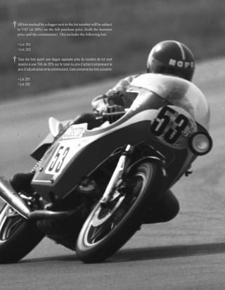 † AllVAT marked byondagger next to the lot number will behammer
  to
     lots
          (at 20%)
                   a
                     the full purchase price (both the
                                                          subject

   price and the commission). This includes the following lots:

   • Lot 201
   • Lot 202

† Tous lesàlots ayantdeune dagueleapposée près d’achat (comprenant le
  soumis une TVA 20% sur total du prix
                                               du numéro de lot sont

   prix d’adjudication et la commission). Cela concerne les lots suivants:

   • Lot 201
   • Lot 202
 