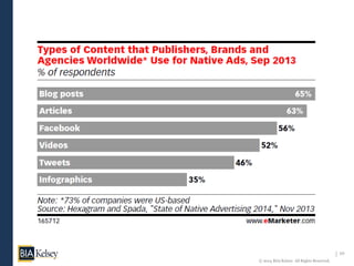 10
© 2014 BIA/Kelsey. All Rights Reserved.
 