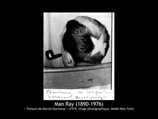 Man Ray (1890-1976)
« Tonsure de Marcel Duchamp » (1919, tirage photographique, MoMA New York)
 