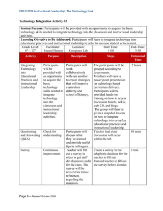 Integrated Technology Action Plan | DOC