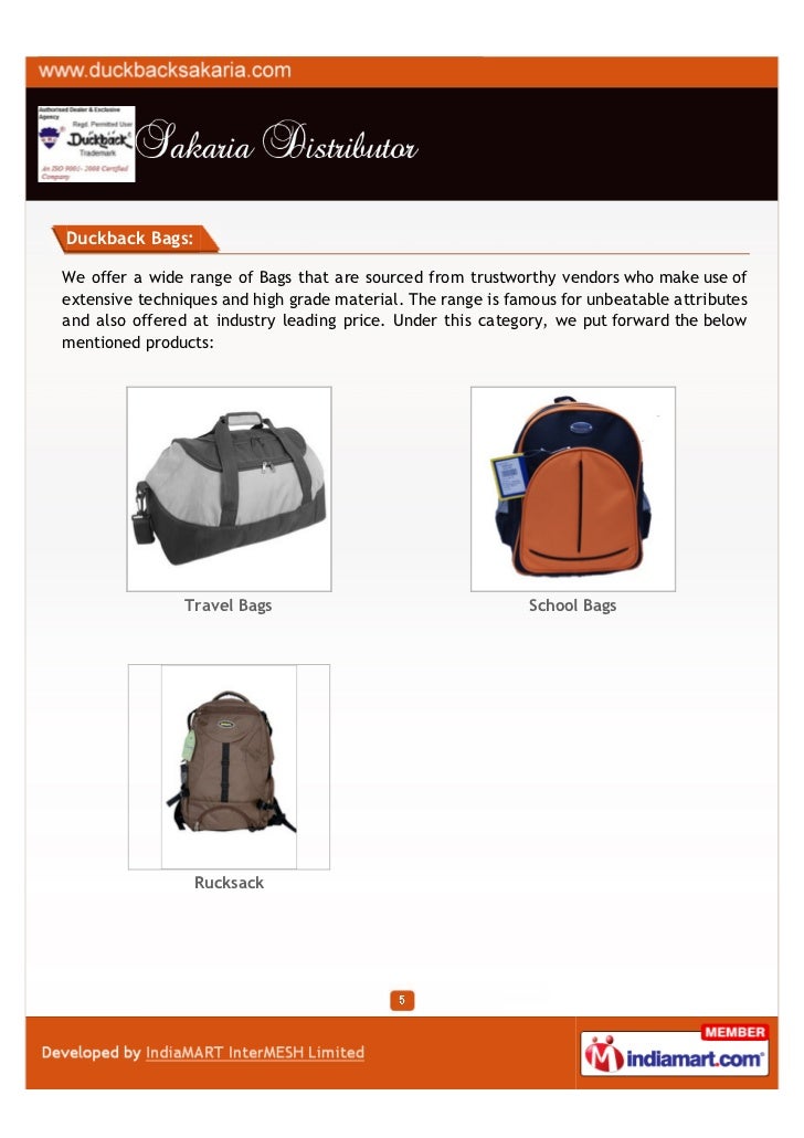 duckback rucksack
