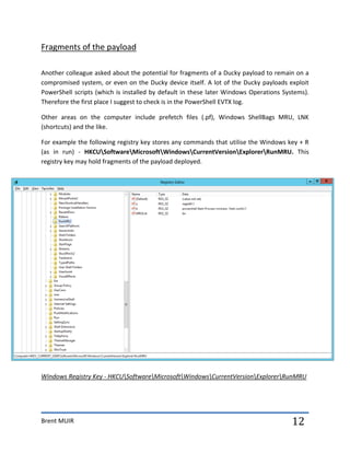 Ducky USB - Indicators of Compromise (IOCs) | PDF
