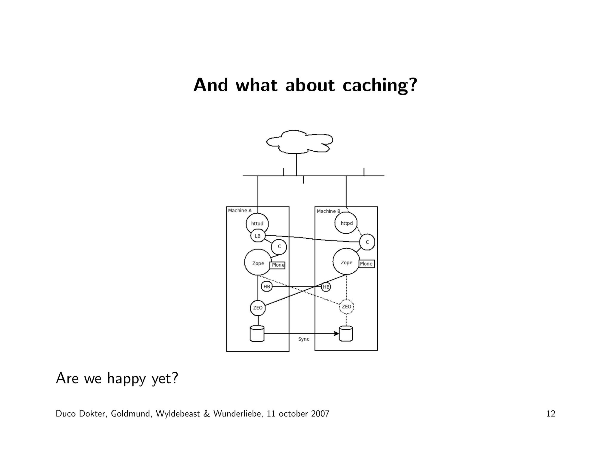 Duco Dokter - Plone for the enterprise market: technical musing on caching, Clustering and Single Sign-On