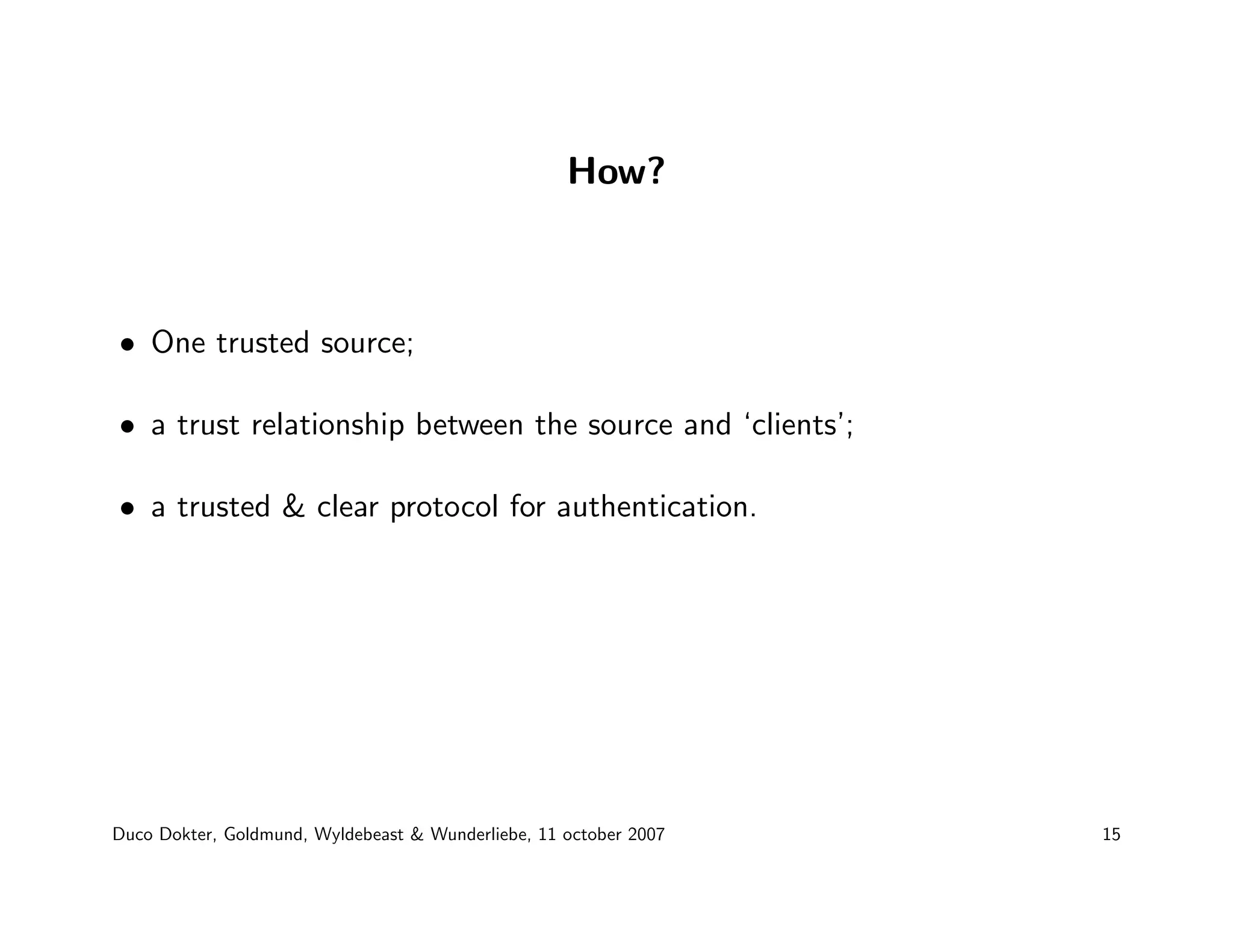 Duco Dokter - Plone for the enterprise market: technical musing on caching, Clustering and Single Sign-On
