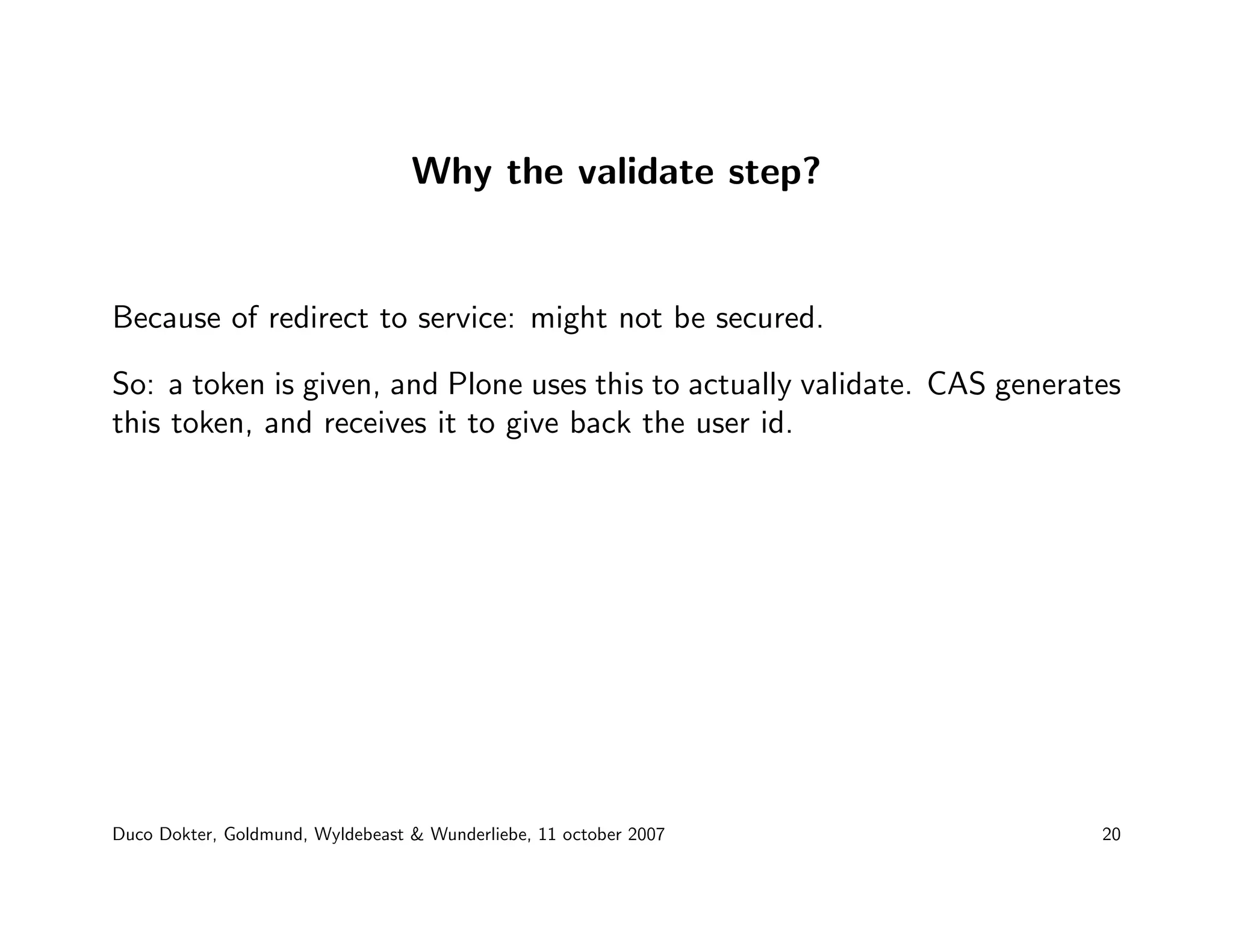 Duco Dokter - Plone for the enterprise market: technical musing on caching, Clustering and Single Sign-On