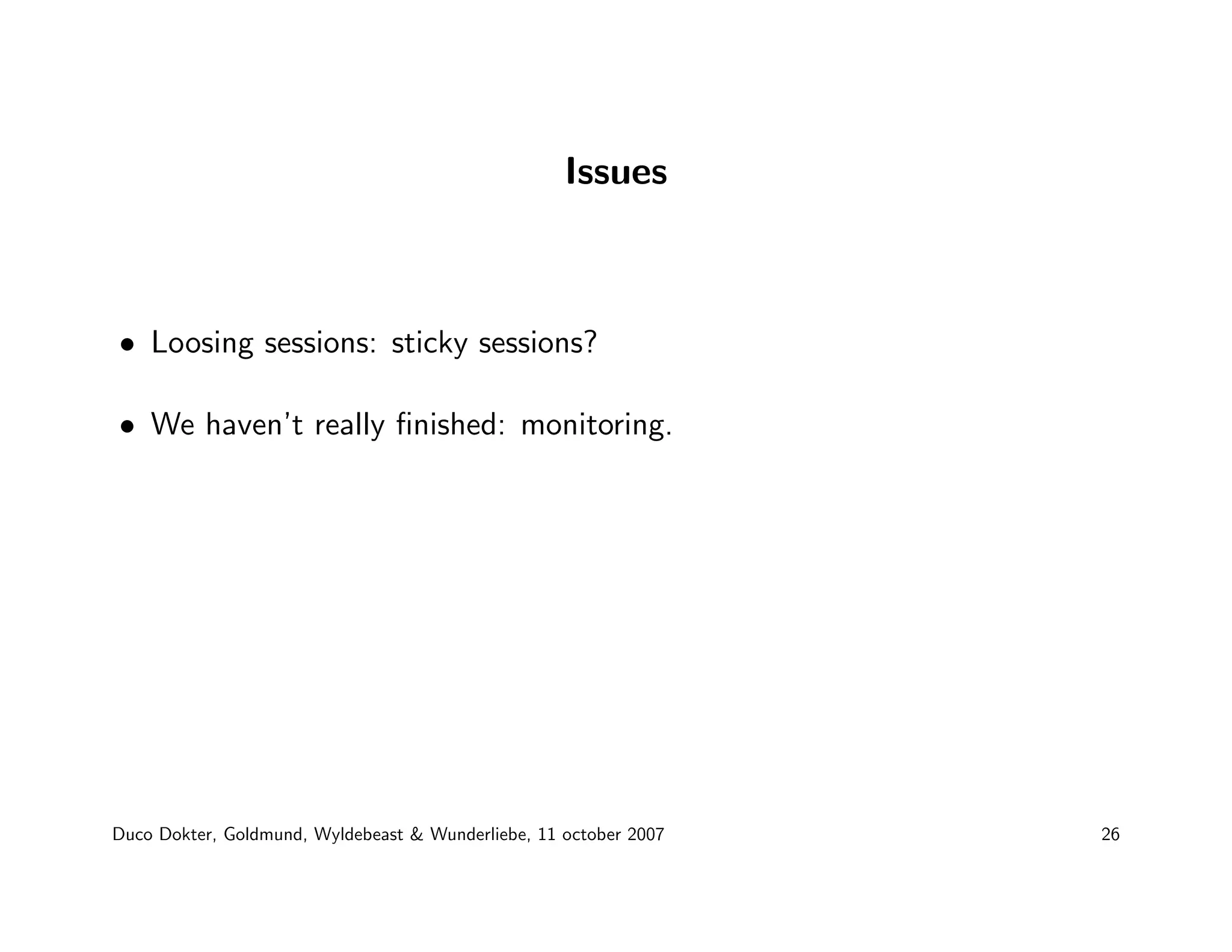 Duco Dokter - Plone for the enterprise market: technical musing on caching, Clustering and Single Sign-On