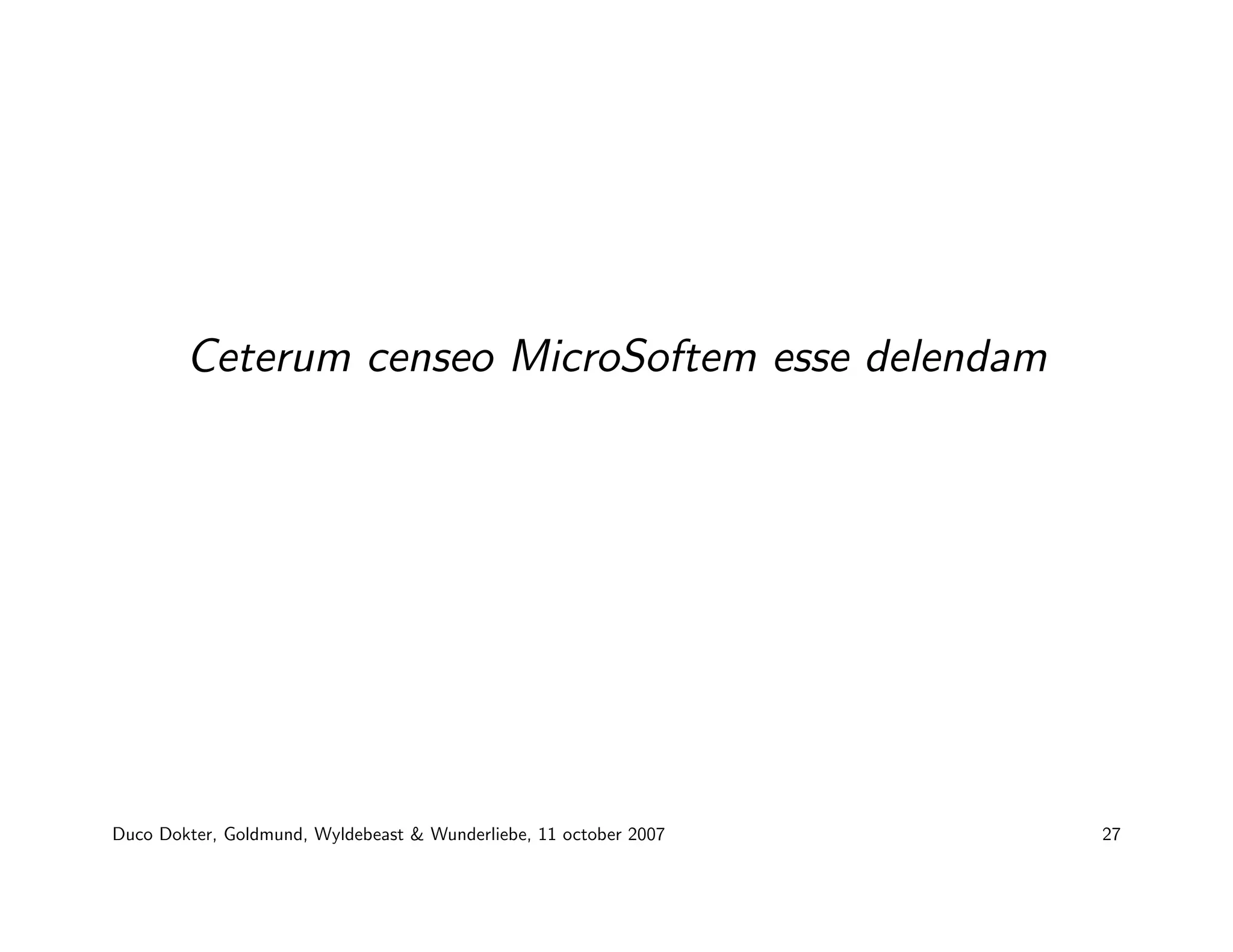 Duco Dokter - Plone for the enterprise market: technical musing on caching, Clustering and Single Sign-On