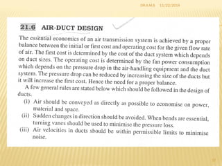 DUCT DESIGN FOR REFRIGERATION AND AIR CONDITIONING | PDF