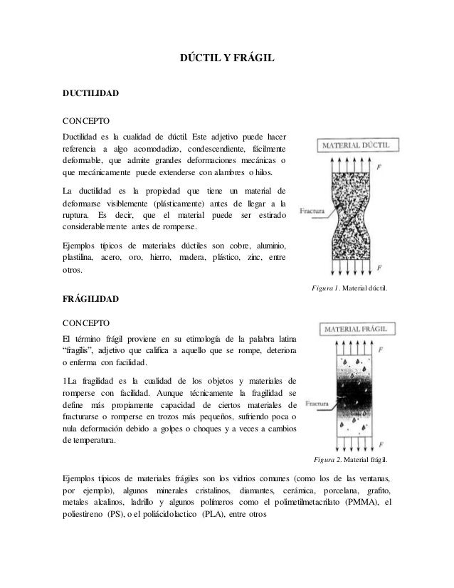 Tipos de fallas en ensayos a tension