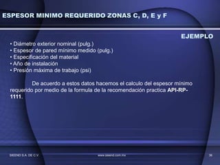 Api Rp 1111 DUCTOS -Presentacion, esp. remanente.ppt