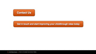 How to Increase Conversion Rates
 