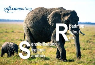 www.softcomputing.com Reproduction interdite sans l’accord écrit de Soft Computing 10/03/2015 54
Offre de services
S
ensibilisation
tratégie
andbox
R
oadmap
ollout
un
 
