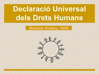 Declaració Universal dels Drets Humans Nacions Unides, 1948 