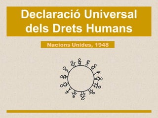 Declaració Universal dels Drets Humans Nacions Unides, 1948 