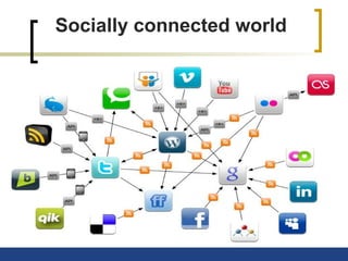 Socially connected world
 