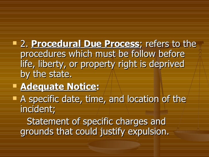 due process due process