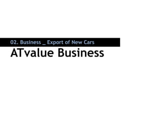 02. Business _ Export of New Cars

ATvalue Business
 