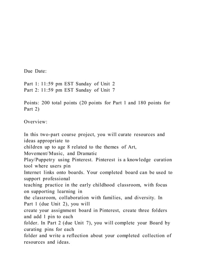 Due date part 1 1159 pm est sunday of unit 2 PDF