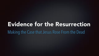 Evidence for the Resurrection
Making the Case that Jesus Rose From the Dead
 