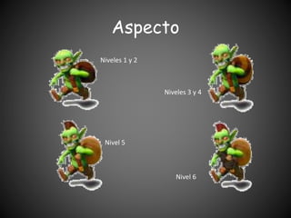Aspecto
Niveles 1 y 2
Niveles 3 y 4
Nivel 5
Nivel 6
 