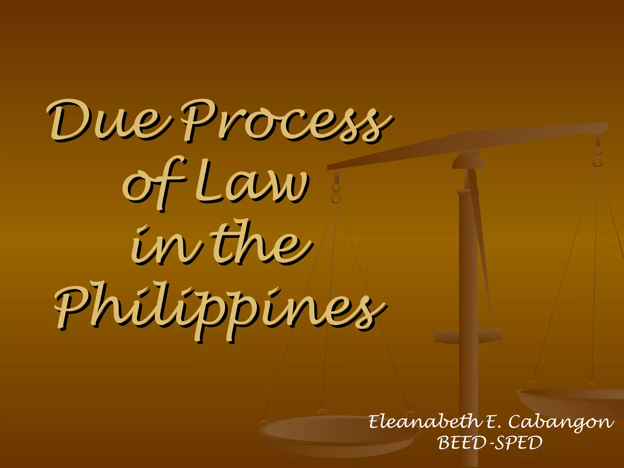 Due process of law | PPT