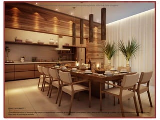 Materialpreliminar de treinamentosujeitoa alteraçõesde informaçõese imagens




ESPAÇO GOURMET**
**Perspectiva artística. Os acessórios de produção ou equipamentos e materiais de uso cotidiano, como talheres, copos, vasos, pratos, bancada, grill, toalhas, etc. são apenas elementos de decoração e não
fazem parte do contrato de aquisição.
 