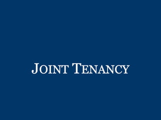 Is Joint Tenancy An Estate Planning Solution?
