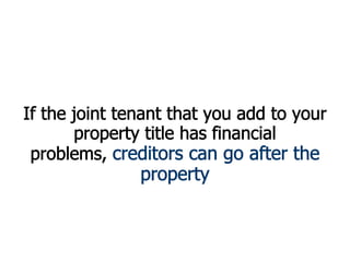 Is Joint Tenancy An Estate Planning Solution?