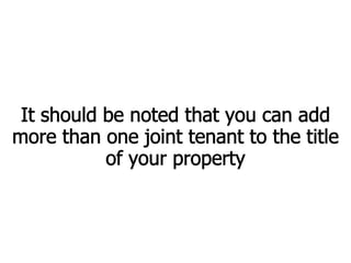 Is Joint Tenancy An Estate Planning Solution?