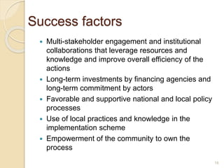 Odds and ends of rehabilitating (restoring) degraded landscapes
