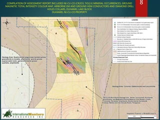 COMPILATION OF ASSESSMENT REPORT INCLUDED NI-CU-CO (CR2O3, TiO2,V) MINERAL OCCURRENCES, GROUND
MAGNETIC TOTAL INTENSITY CO...