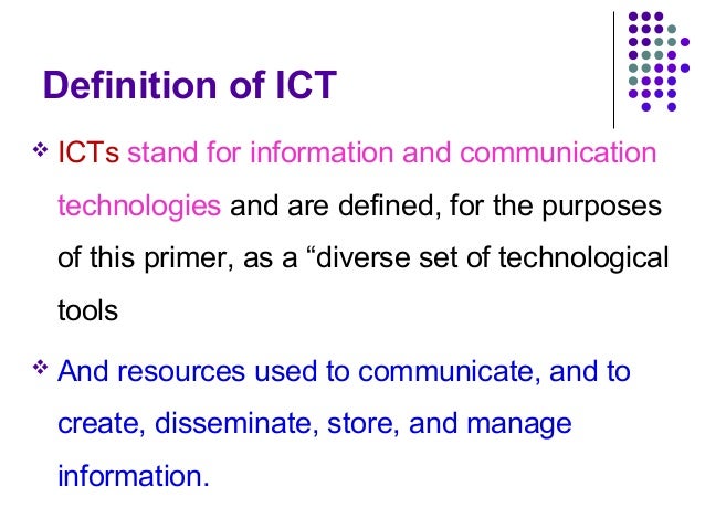 ict definition