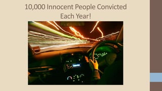 10,000 Innocent People Convicted
Each Year!
 