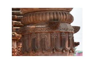 Kirtimukhas spewing pearls
 