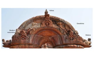 Gavakshas
Makara
Modern
restoration
Kalasa
 