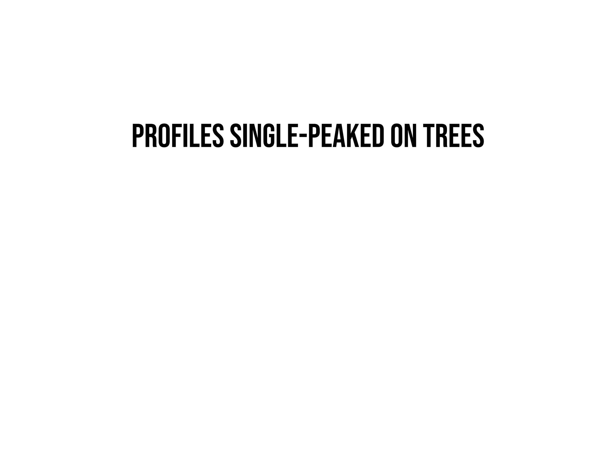 Profiles single-peaked on trees
 