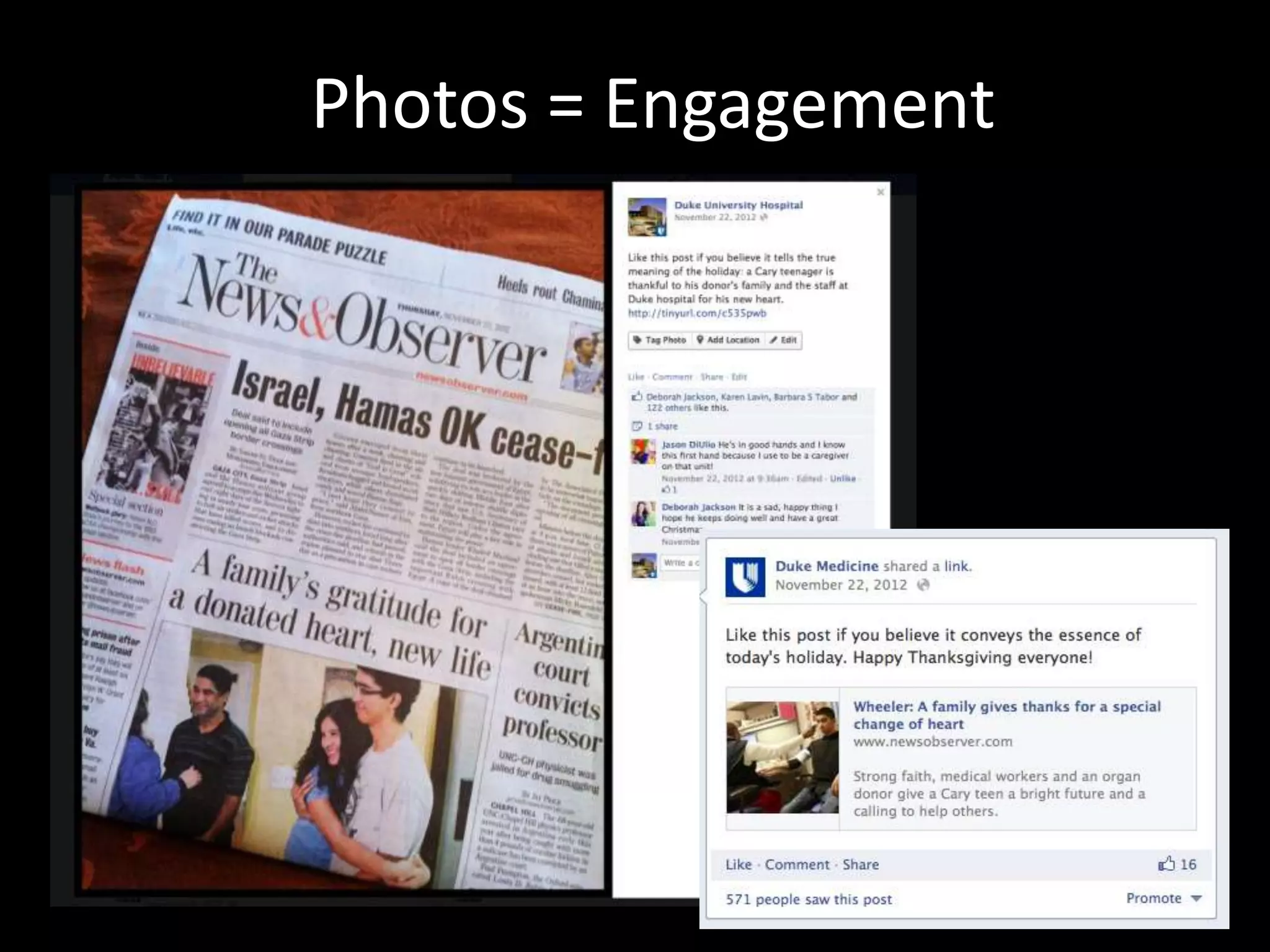 Photos = Engagement
 