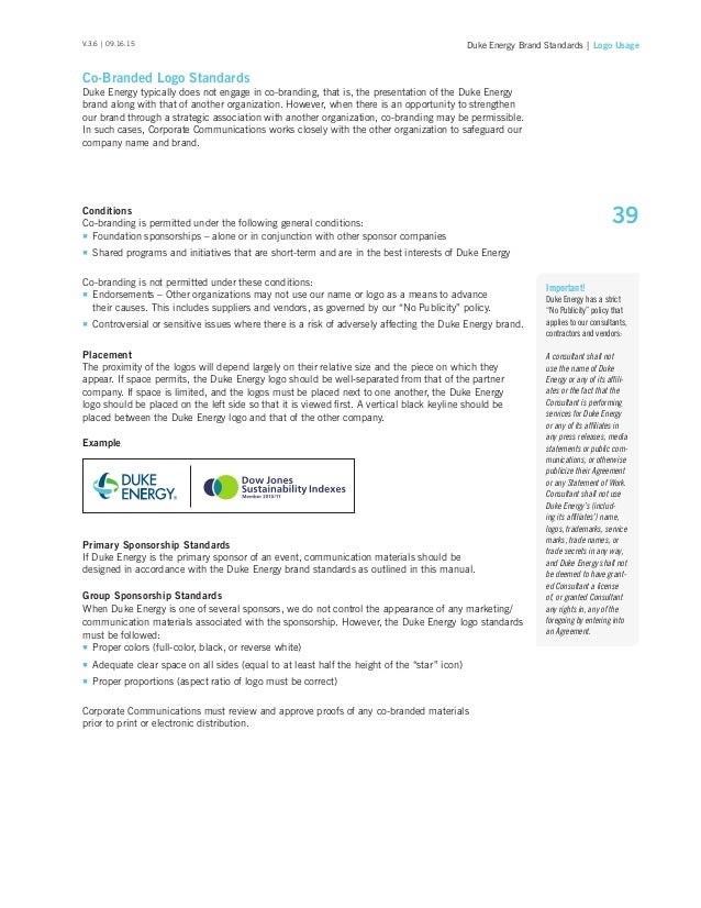 Duke Energy Brand Standards Manual